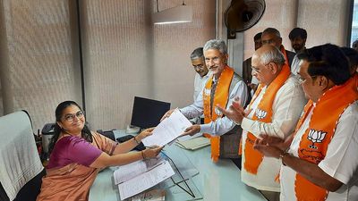 External Affairs Minister S. Jaishankar files nomination for Rajya Sabha from Gujarat