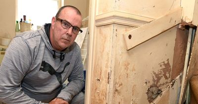 Man fears for friend's health in house where mould covers the walls and the floors squelch