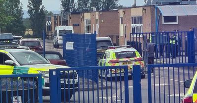 Secondary school in lockdown after reports pupil stabbed teacher