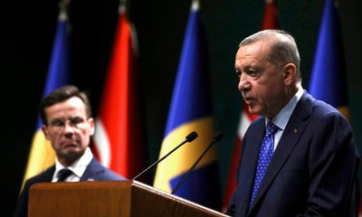 Pave way for Turkish EU entry then Sweden can join Nato, says Erdoğan
