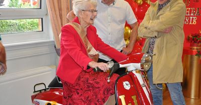 'Mod-el' Lanarkshire citizen Jessie toasts 100 years with moped memories