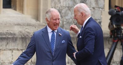 King Charles shares joke with Joe Biden during Windsor visit despite skipping Coronation