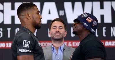 Anthony Joshua and Dillian Whyte face off ahead of heavyweight rematch