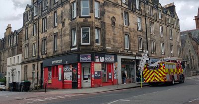Busy Edinburgh salon flooded as emergency services race to the scene