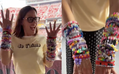 Jennifer Garner shows off massive collection of friendship bracelets from Taylor Swift’s concert