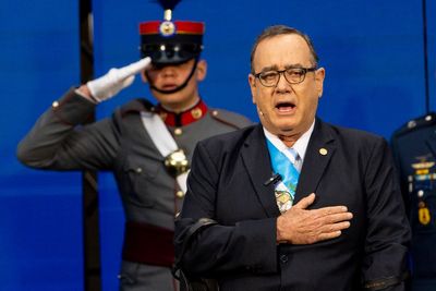 Guatemala president says he won't stay in power as courts continue to hold up election results
