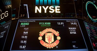 Manchester United's stock price drops significantly as takeover saga continues