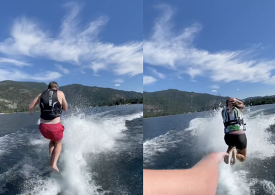 What is the boat jumping challenge seen on social media?