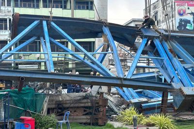 Fuel vapour hazard at site of collapsed Lat Krabang bypass