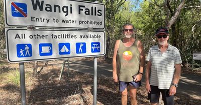 Hunter mates were camping at NT waterhole when two-metre croc attacked