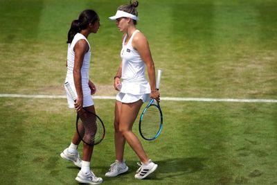 All-British pair reach Wimbledon women’s doubles quarters for first time in 40 years