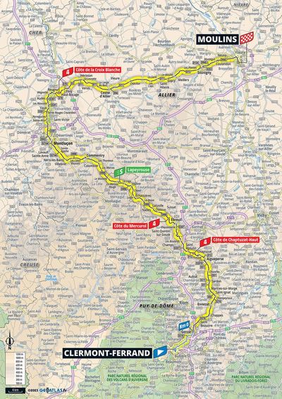 Tour de France 2023 stage 10 preview: Route map and profile of 145km from Parc Vulcania to Issoire