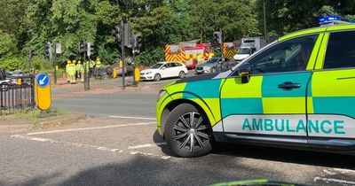 Three taken to hospital as car overturns on Coast Road in Newcastle