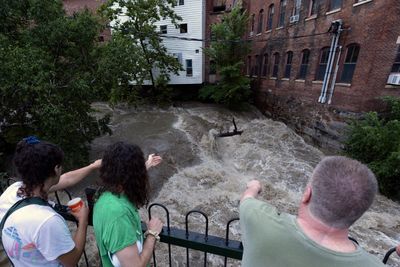 Vermont capital cut off by flood waters as dam threatens to overflow