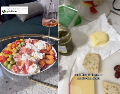 What is the ‘girl dinner’ trend and why is there controversy over it?