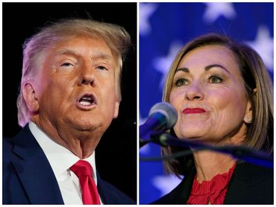 Republican presidential candidates jump to defend Iowa governor from Trump attacks