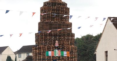 Rathcoole bonfire effigy investigated as Jeffrey Donaldson urges peaceful Twelfth