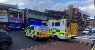 Firefighters tackling 'well alight' blaze in Glasgow as cops cordon off busy road