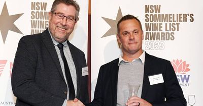 Newcastle Club's Matt Underwood awarded for commitment to showcasing NSW wines