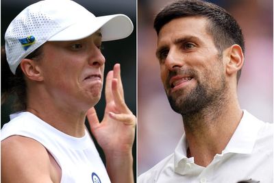 Wimbledon day nine: Iga Swiatek sent home but Novak Djokovic marches on