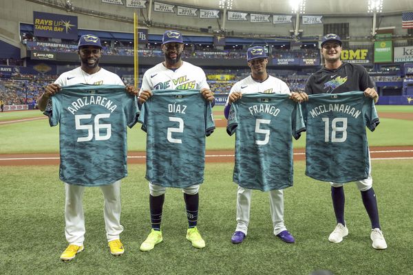 Home Run Derby: Randy Arozarena wore iconic cowboy boots during intro