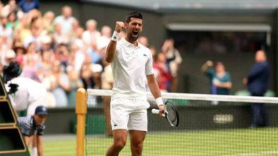 Novak Djokovic into 12th Wimbledon semi-final, 46th at Slams