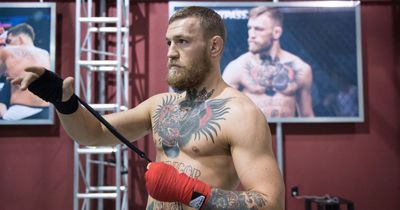 Conor McGregor drops fighter with brutal kick days away from crunch bout