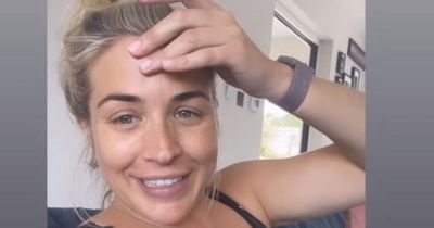 Gemma Atkinson addresses lack of 'bump pictures' as she shares reality of stressful maternity leave with ambulance call and vets dash