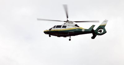 Air ambulance lands on South Shields street after woman suffers head injuries