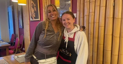 Stacey Solomon delights staff in Scots cafe during work trip for new show