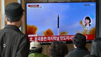 North Korea launches 1,000km missile towards Japan after threatening US