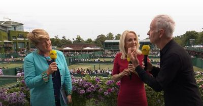 Clare Balding's Wimbledon apology live on BBC has tennis legend John McEnroe baffled