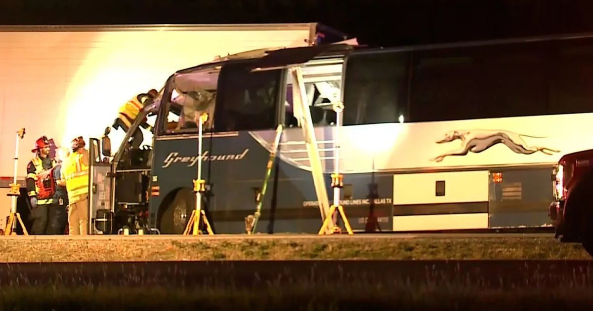 Greyhound bus crash kills three and injures 14 in…