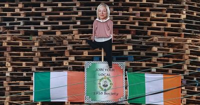 PSNI to investigate burning of Michelle O'Neill effigy on Twelfth bonfire as 'hate crime'