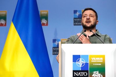 Watch: Zelensky holds news conference after Nato talks