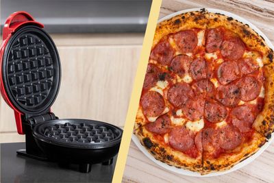 It only takes 5 minutes and 4 ingredients to make pepperoni pizza in your waffle maker - here's how