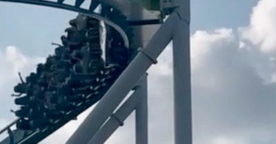 Thrill seekers suffer panic attacks after rollercoaster gets stuck mid-ride for several minutes