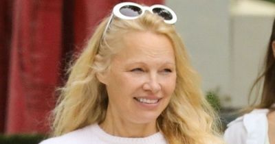 Pamela Anderson, 56, shows off ageless complexion as she goes plant shopping in Malibu