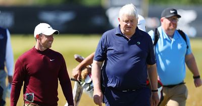 Rory McIlroy tees it up alongside Denis O'Brien at Scottish Open Pro-Am