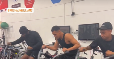 Jesse Lingard training with Ravel Morrison as former Manchester United pair reunite