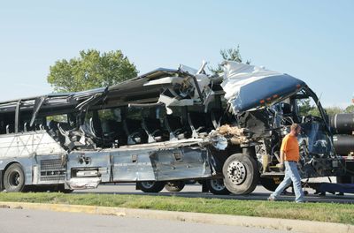 3 people dead and at least 14 are injured after a Greyhound bus crashes in Illinois