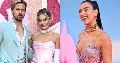 Margot Robbie, Ryan Gosling and Dua Lipa lead glamour at London premiere of Barbie Movie