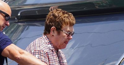 Elton John enjoys his retirement as he boards a lavish yacht for relaxing family trip