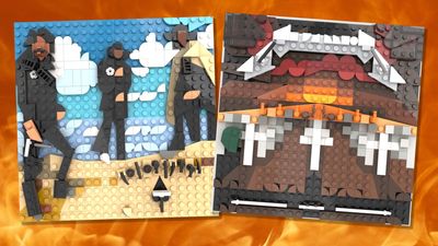 Here's a collection of classic album covers made out of Lego
