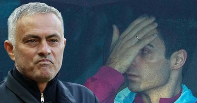Jose Mourinho's "respect" remark that sparked brawl and saw Mikel Arteta hit with bottle