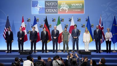 Macron says path for Ukraine accession to NATO is 'open', as Biden wraps up Vilnius summit