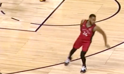 Markquis Nowell tried a Curry-like lookaway 3-pointer on a bad miss during NBA Summer League