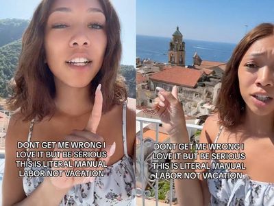 Influencer mocked after complaining about travel it takes to get to Amalfi Coast: ‘Literal manual labour’