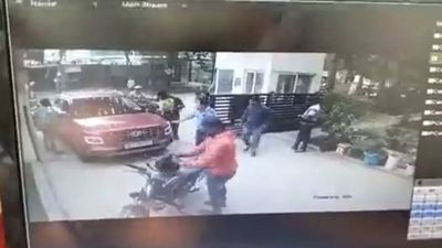 Car damaged in road rage incident in Bengaluru