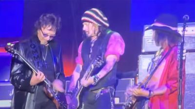 “An official Vampire now”: Tony Iommi played Paranoid with Joe Perry, Johnny Depp and Alice Cooper at The Hollywood Vampires’ recent UK show